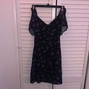 Spoiled Navy Floral Midi Dress